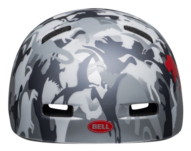 Kask dziecięcy BELL LIL RIPPER matte gray silver camosaurus