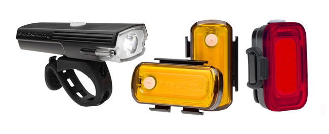 Zestaw lampki BLACKBURN LUMINATE 360 LIGHT SET przód 550 lumenów, tył 40 lumenów, bok 40 lumenów