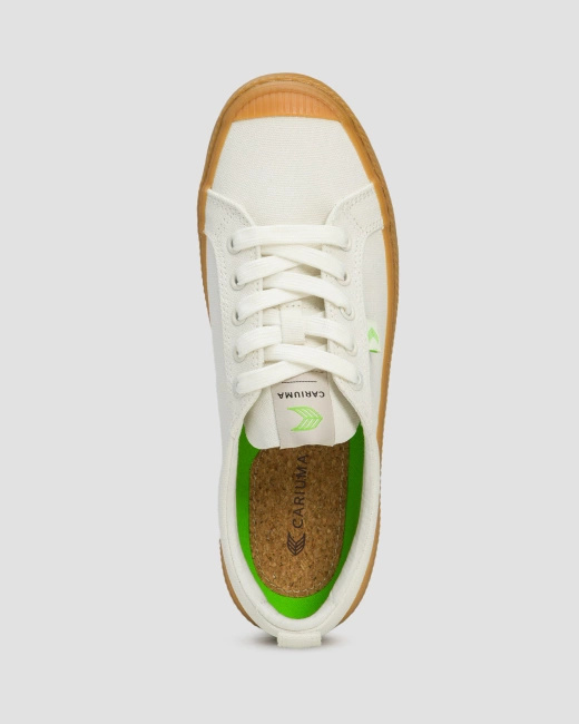Buty Damskie Cariuma Oca Low Gum Off-White Canvas Sneaker