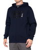 Bluza męska 100% SYNDICATE Hooded Zip Sweatshirt Navy Black