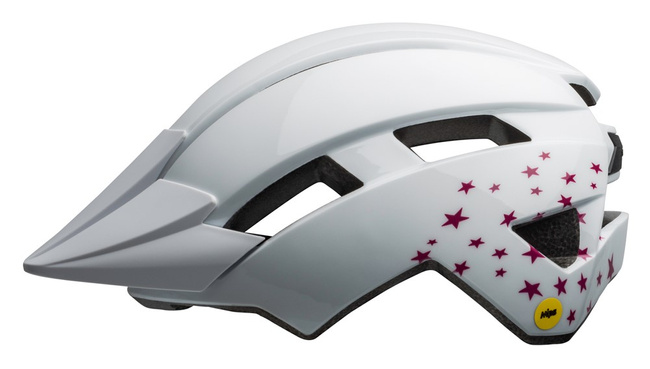 Kask juniorski BELL SIDETRACK II INTEGRATED MIPS white stars roz. Uniwersalny (50–57 cm)