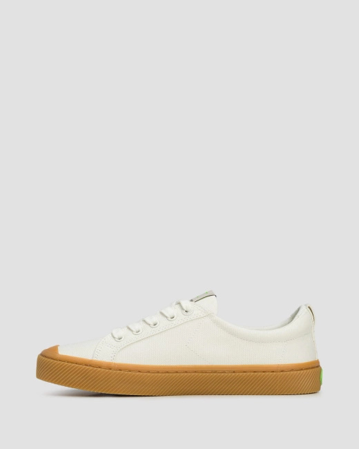 Buty Damskie Cariuma Oca Low Gum Off-White Canvas Sneaker