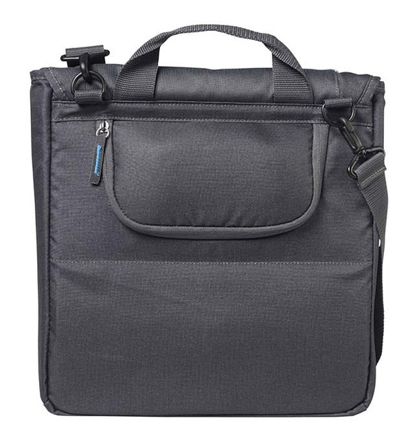 Sakwa miejska pojedyncza BASIL SPORT DESIGN COMMUTER BAG 18L, tablet/notebook, mocowanie na haki Hook-On System, wodoodporny poliester, graphite