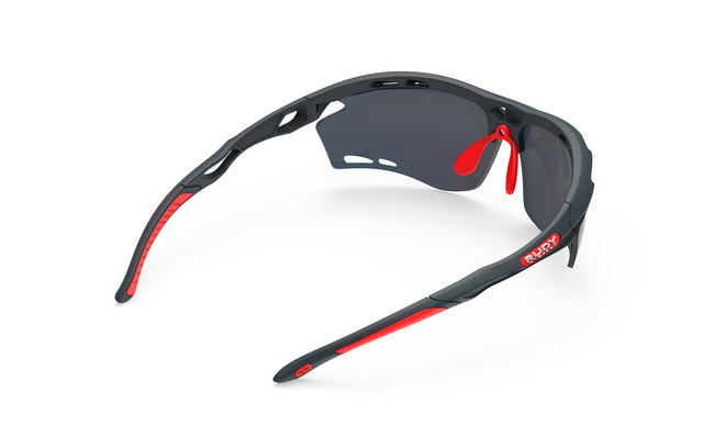 Okulary Rudy Project Propulse Charcoal Matte - Multilaser Red