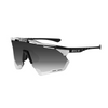 Okulary SCICON AEROSHADE XL Black Gloss White Bolt /White - SCNPP Multimirror Silver