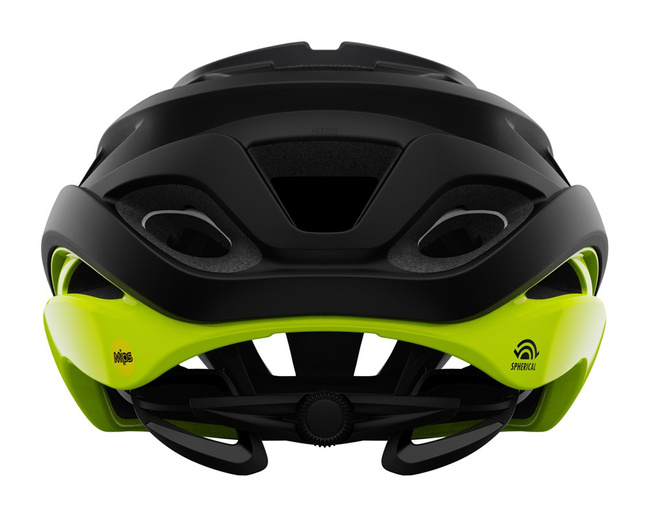 Kask szosowy GIRO HELIOS SPHERICAL MIPS matte black fade highlight yellow roz. S (51-55 cm)