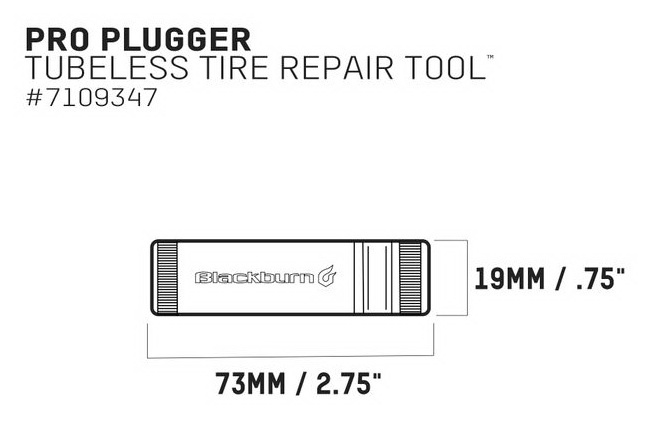 Zestaw naprawczy BLACKBURN PRO PLUGGER TOOL CNC do opon tubeless ready, czarny