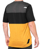 Koszulka męska 100% AIRMATIC Jersey krótki rękaw black mustard