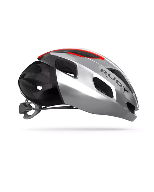 Kask Rudy Project STRYM GREY METALLIC-RED FLUO SHINY