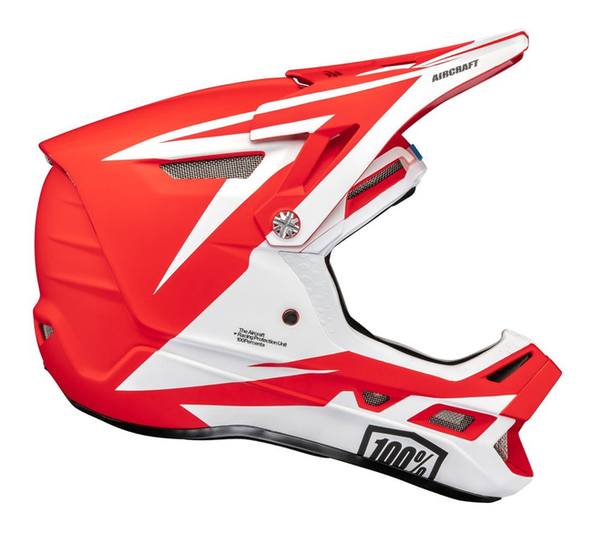 Kask full face 100% AIRCRAFT COMPOSITE Helmet Rapidbomb/Red roz. S (55-56 cm)