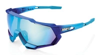 Okulary 100% SPEEDTRAP Matte Metallic Into the Fade - Blue Topaz Multilayer Mirror Lens