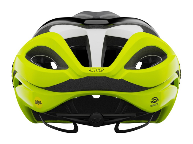 Kask szosowy GIRO AETHER SPHERICAL MIPS matte black fade highlight yellow