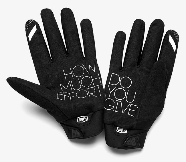 Rękawiczki 100% BRISKER Glove fluo orange black roz. S (długość dłoni 181-187 mm)