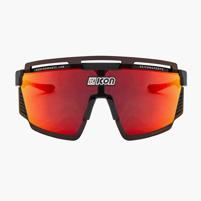 Okulary Scicon Aerowatt Black Gloss - Scnpp Multimirror Red