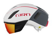 Kask czasowy GIRO VANQUISH INTEGRATED MIPS matte white portaro gray red