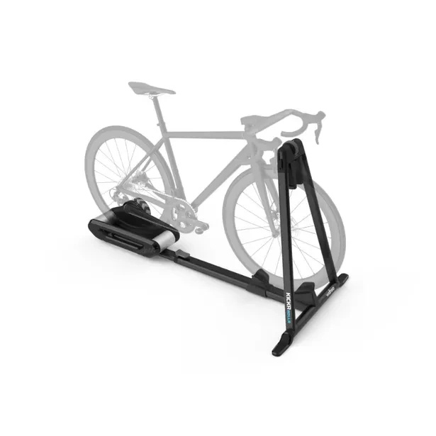 Trenażer WAHOO KICKR ROLLR z pedałami do pomiaru mocy.