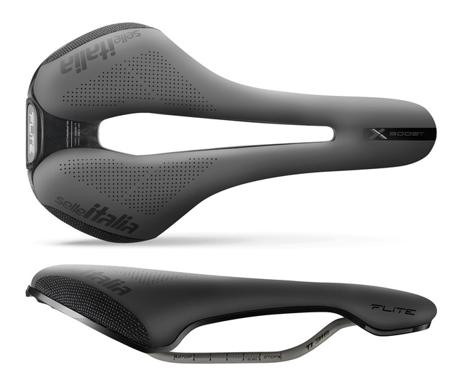 Siodło SELLE ITALIA FLITE BOOST X-CROSS TI316 SUPERFLOW S (id match S3), TI 316 Rail, Fibra-Tek, Light Gel, 204g.