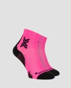Skarpety Unisex X-Socks Run Discover Ankle Fluo Pink/X Black