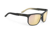 Okulary Rudy Project Soundrise Black Matte - Multilaser Gold