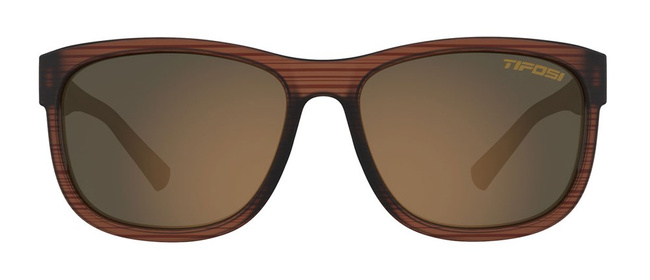 Okulary TIFOSI SWANK XL POLARIZED woodgrain (1 szkło Brown 15,4% transmisja światła)