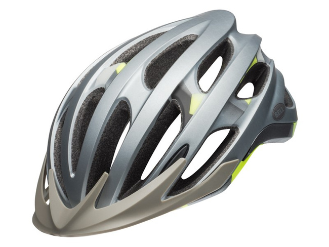 Kask mtb BELL DRIFTER matte gloss silver deco roz. M (55–59 cm)