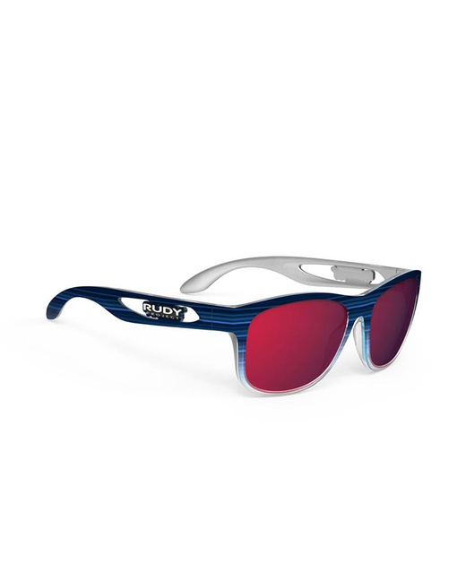 Okulary Rudy Project GROUNDCONTROL BLUE STREAKED MATTE - POLAR 3FX HDR MULTILASER RED