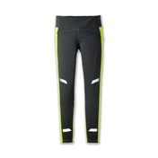 Run Visible Thermal Tight Damskie Legginsy Do Biegania Odblaskowe Szare - Brooks-Running
