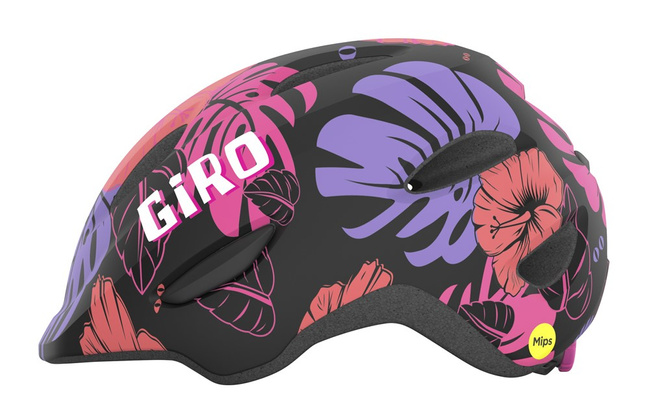 Kask dziecięcy GIRO SCAMP matte black floral roz. XS (45-49 cm)