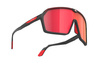 Okulary Rudy Project SPINSHIELD BLACK MATTE - MULTILASER RED