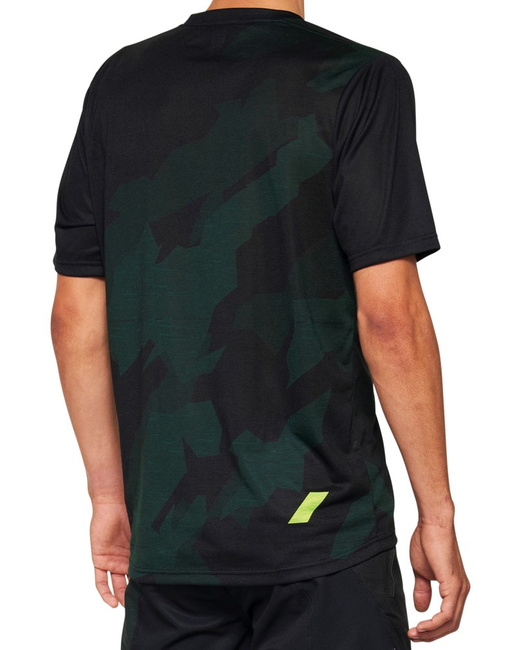 Koszulka męska 100% AIRMATIC LE Jersey krótki rękaw black camo