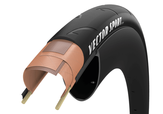 Opona Goodyear - Vector Sport Tube Type 700x25/25-622 K. Blk