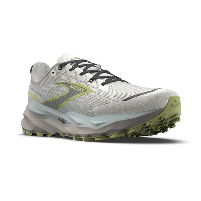 Buty do biegania damskie Cascadia 19 w terenie jasnoszare - Brooks-Running