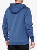 Bluza męska 100% BURST Hooded Pullover Sweatshirt Federal Blue  (NEW)