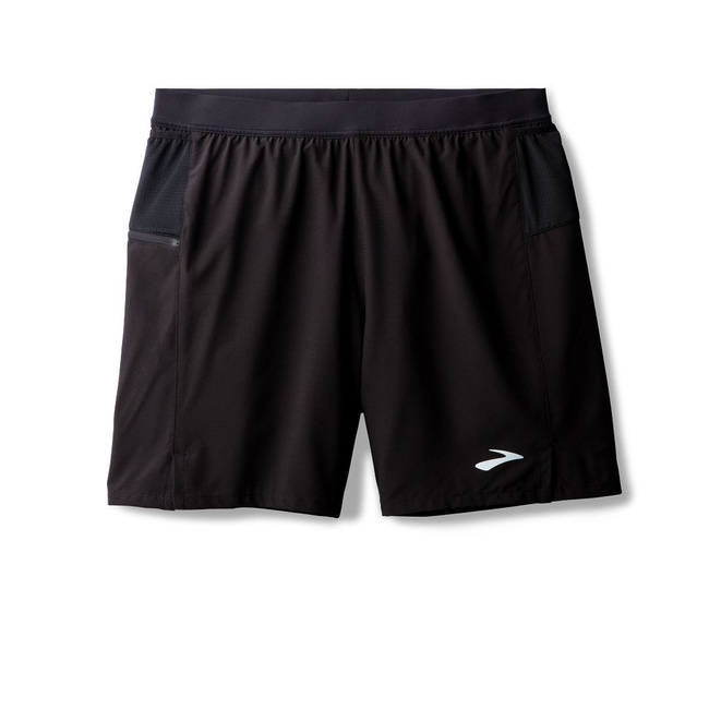 Męskie spodenki do biegania Journey 7" 2 in 1 Short czarne - Brooks-Running