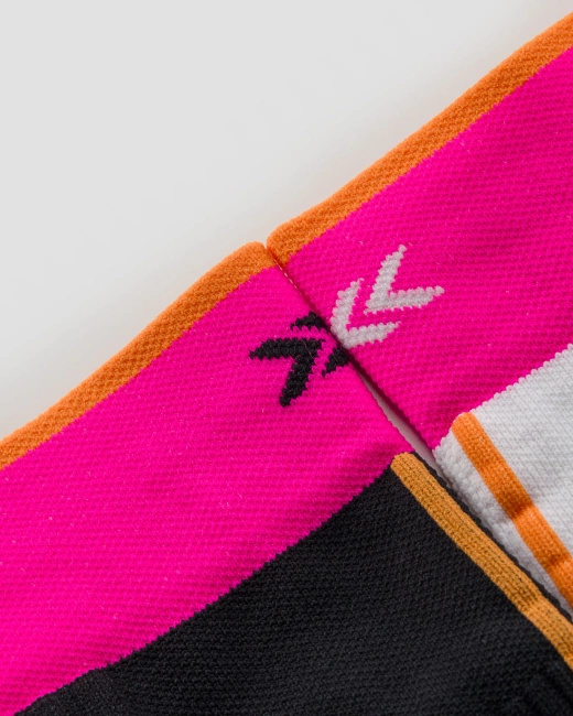 Skarpety unisex X-Socks Trailrun Terraskin Expert Crew X Black/Fluo Pink/Blazing Orange