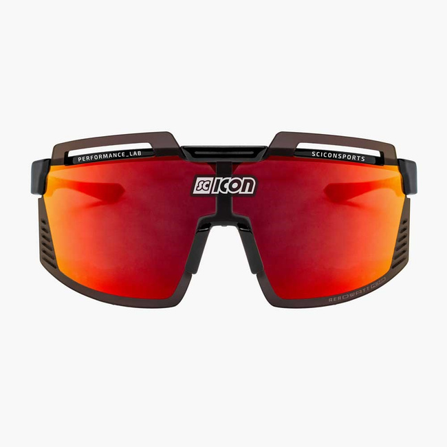 Okulary Scicon Aerowatt Foza Black Gloss - Scnpp Multimirror Red