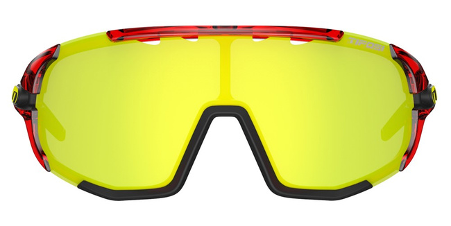 Okulary TIFOSI SLEDGE CLARION crystal red (3szkła Clarion Yellow 10,9% transmisja światła, AC Red, Clear)