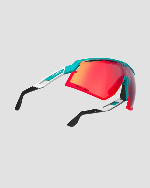 Okulary Rudy Project Defender Emerald White Matte - Multilaser Red