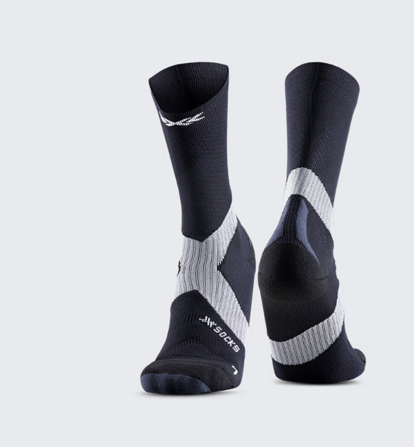 Skarpety unisex X-Socks Bike Expert Crew Arctic White/Pearl Grey