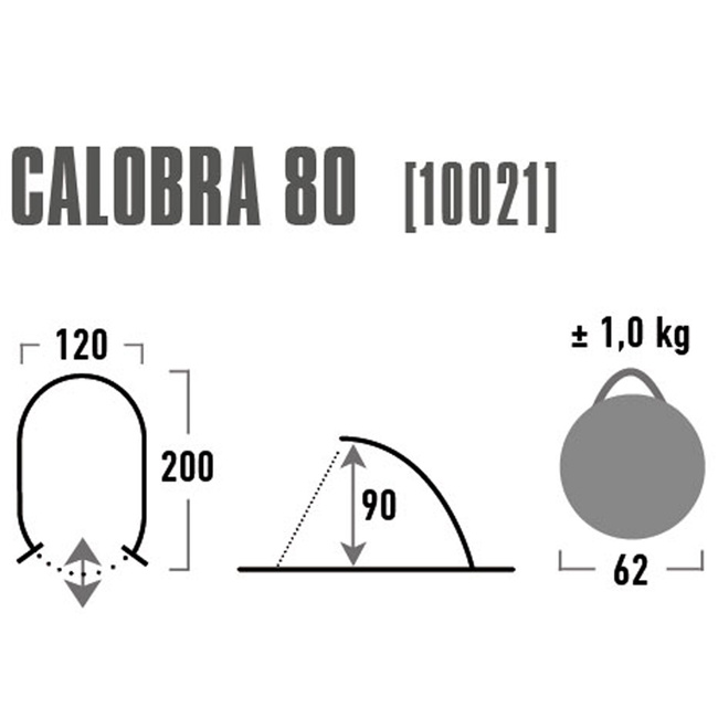 Namiot Plażowy High Peak Calobra 80 szary 10021