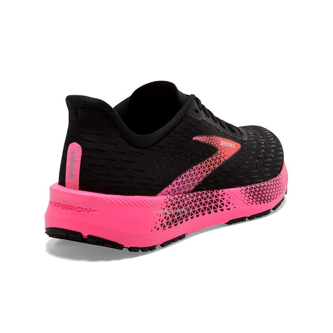Buty do biegania damskie Hyperion tempo na asfalt czarno-różowe - Brooks-Running