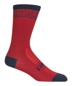 Skarpety GIRO COMP HIGH RISE dark red lines