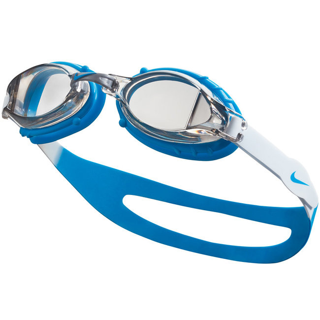 Okulary pływackie Os Chrome Junior niebiesko - białe - Nike