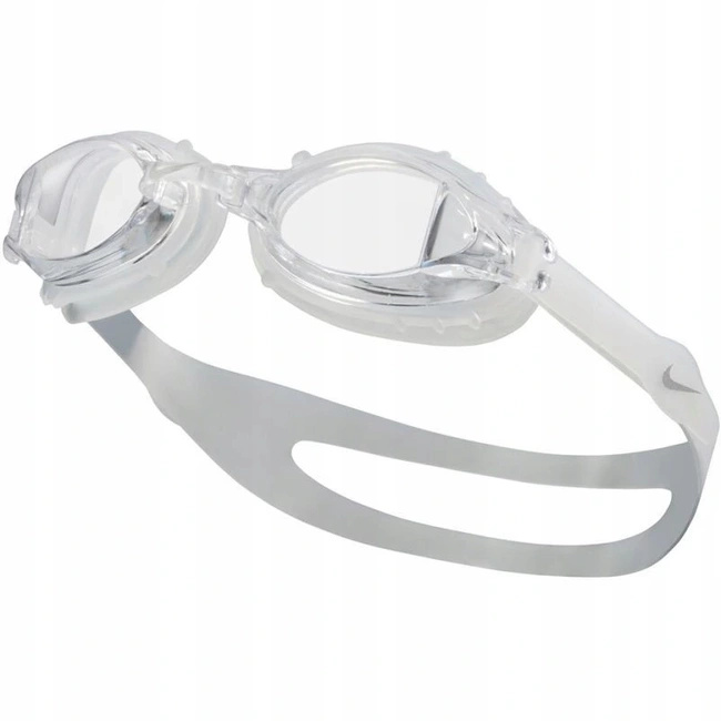 Okulary pływackie Os Chrome Junior szaro - białe - Nike